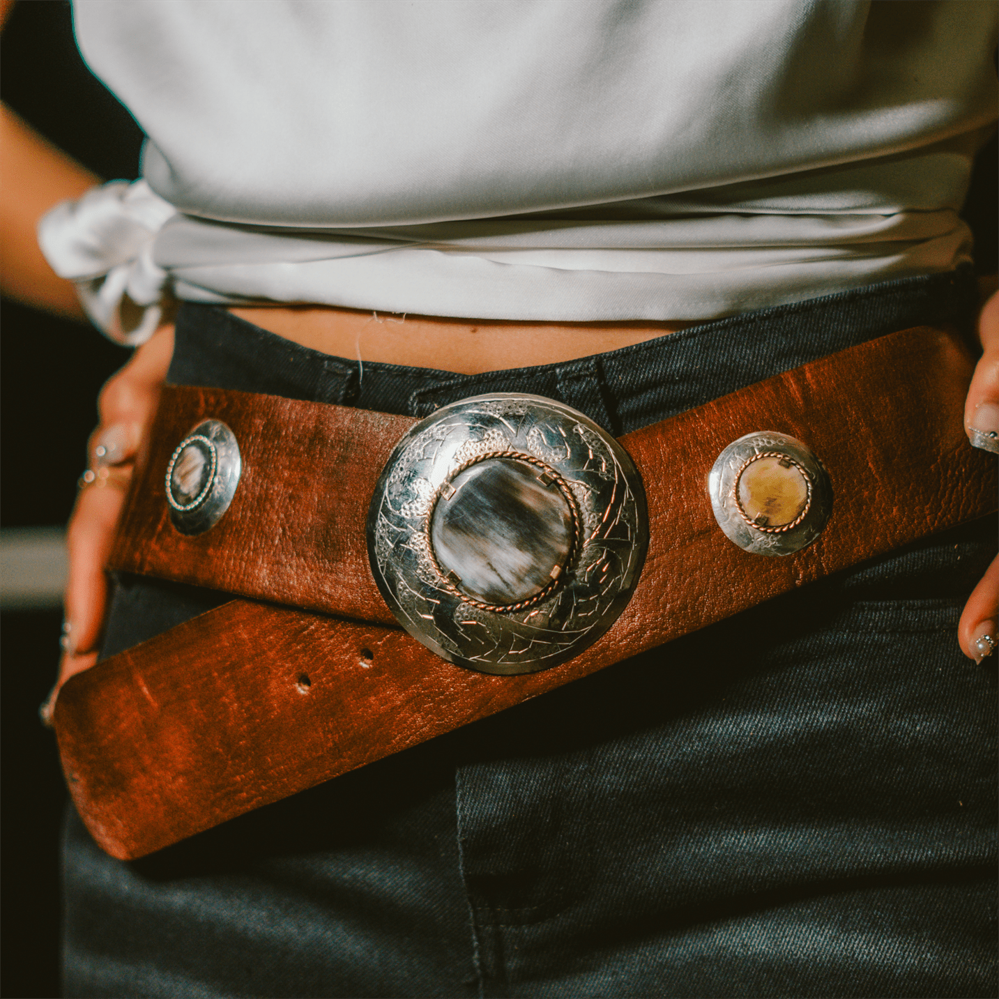 Moroccan belt with buckle | Moroccan leather belt women – Atlas