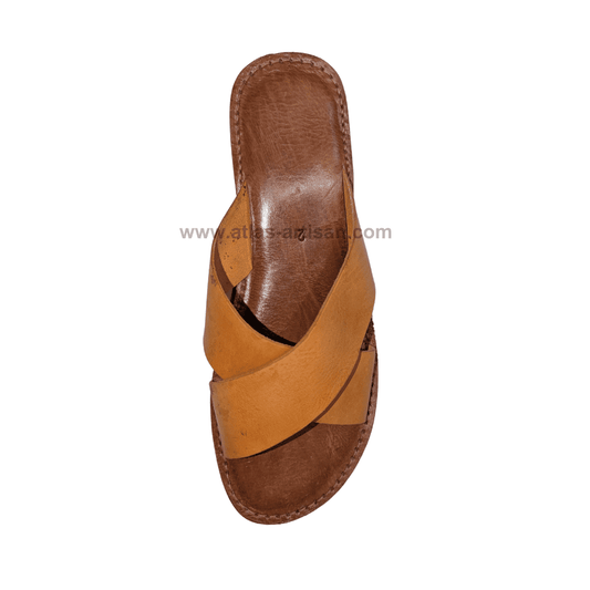 leather_women_flatsandals_yellow_color