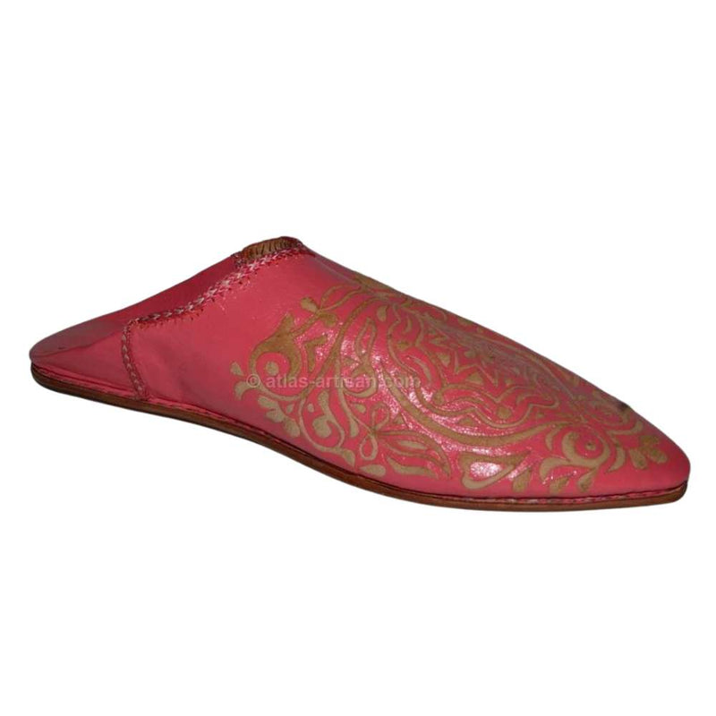 babouches_marocain_cuir_pour_femmes_rose