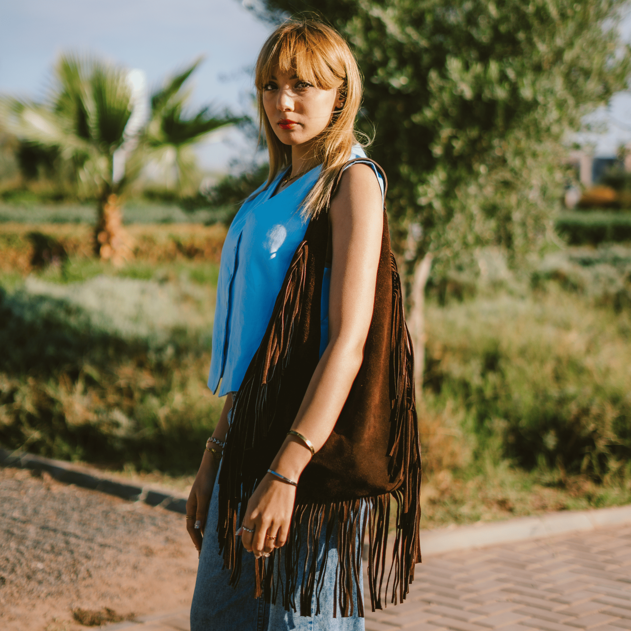 Bandoulière daim Nora_shoulder bag