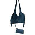 Black Suede Boho Bag_boho bag