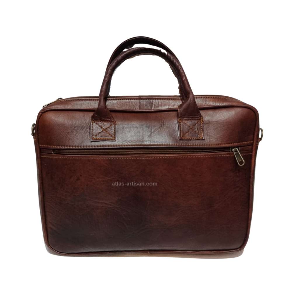 Leather computer bag handmade bag
