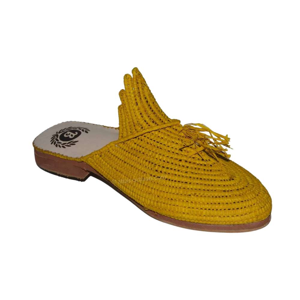 chaussures_raffia_pour_femmes_jaune