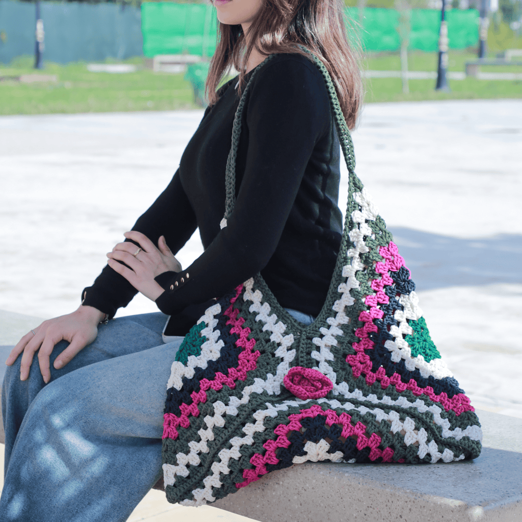 Crochet Super Tote bag_tote bag