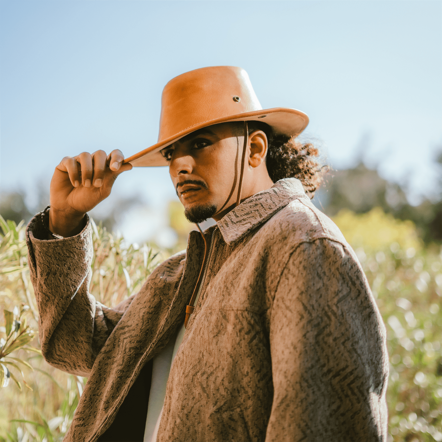 Leather Hat Chevalier_leather hat