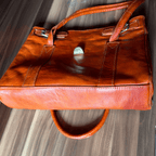 Leather satchel Tote_Satchel bag