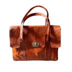 Leather satchel Tote_Satchel bag