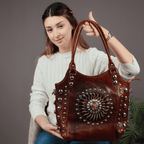 Leather Tote Bag Moonlight_tote bag