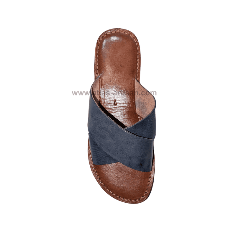leather_flat_sandals_black_for women