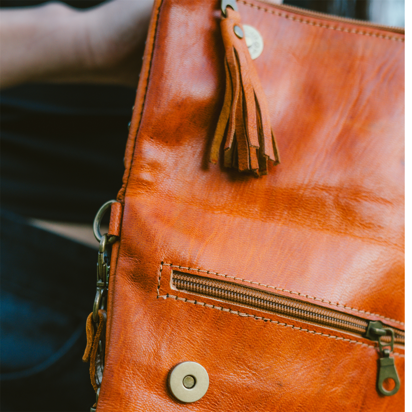 Leather Purse Stones