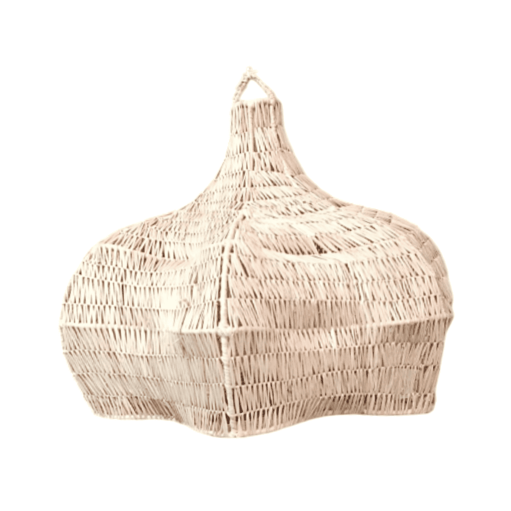 Lustre Raphia Moroccan raffia suspension | large chandelier Bohemian – Atlas-Artisan