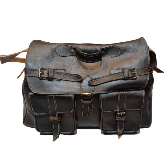 Leather briefcase Leather document bag