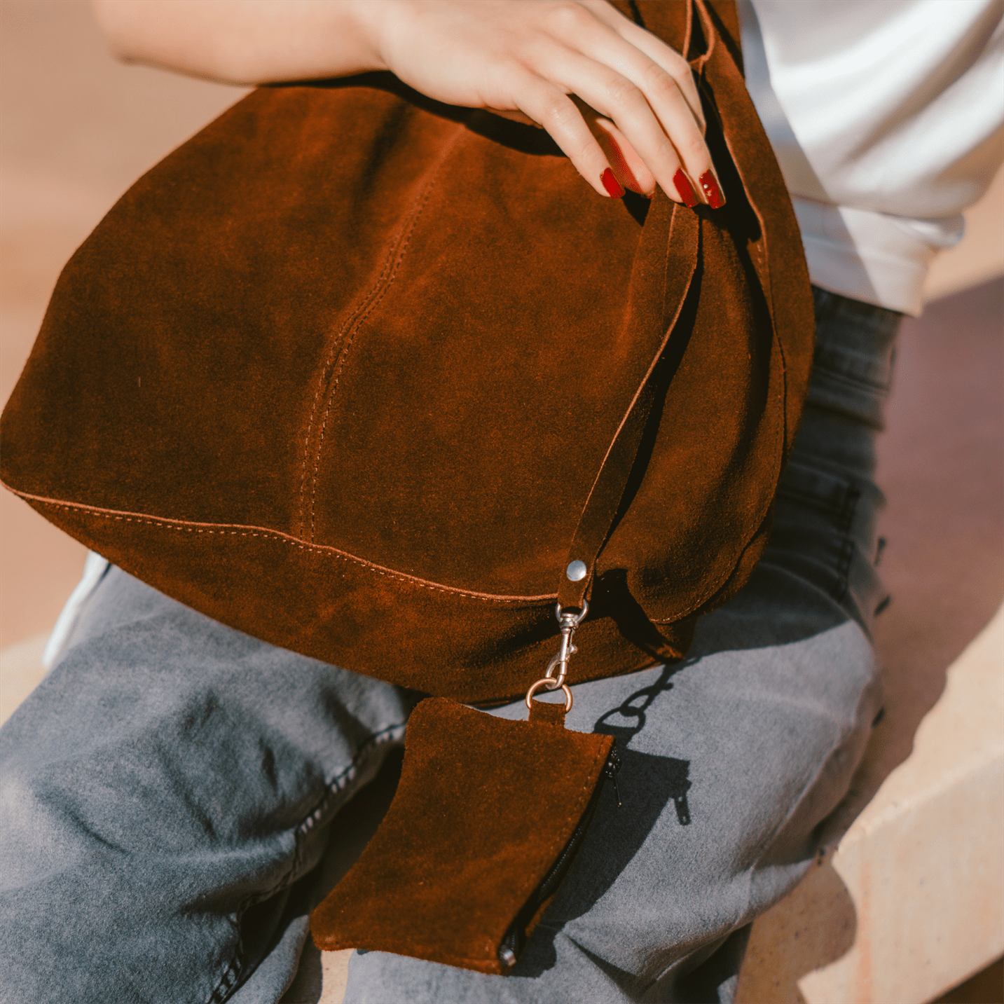 Sac daim Bohème_sac cuir daim