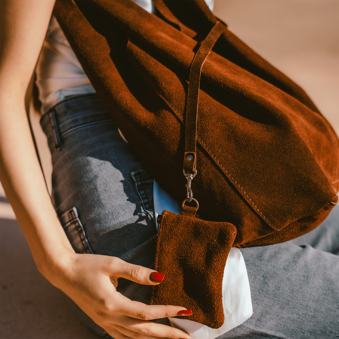 Sac daim Bohème_sac cuir daim