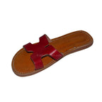 sandale_femmes_cuir_rouge