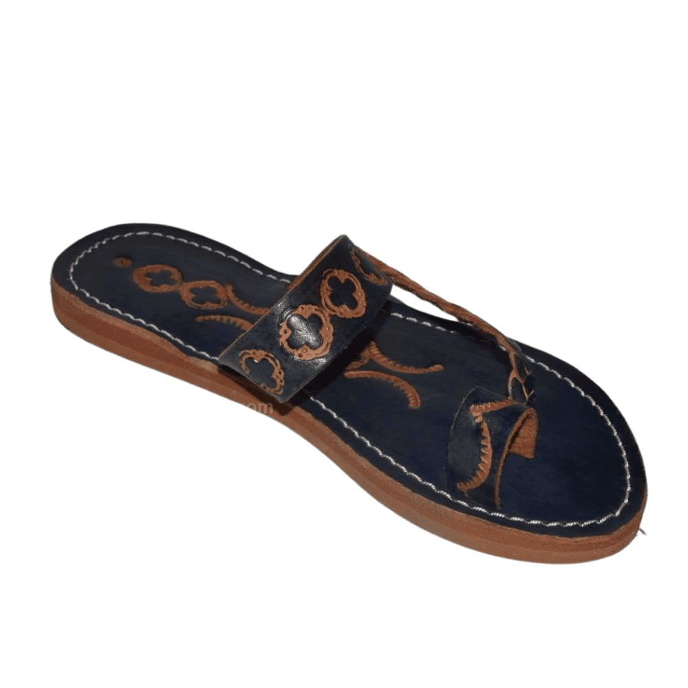 sandale_tong_cuir_femme_gris