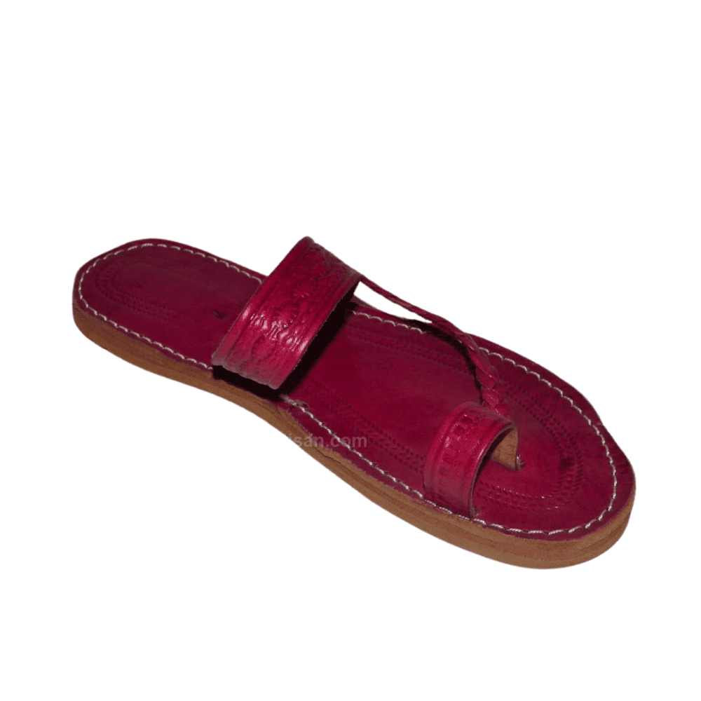 sandale_cuir_femme_rose