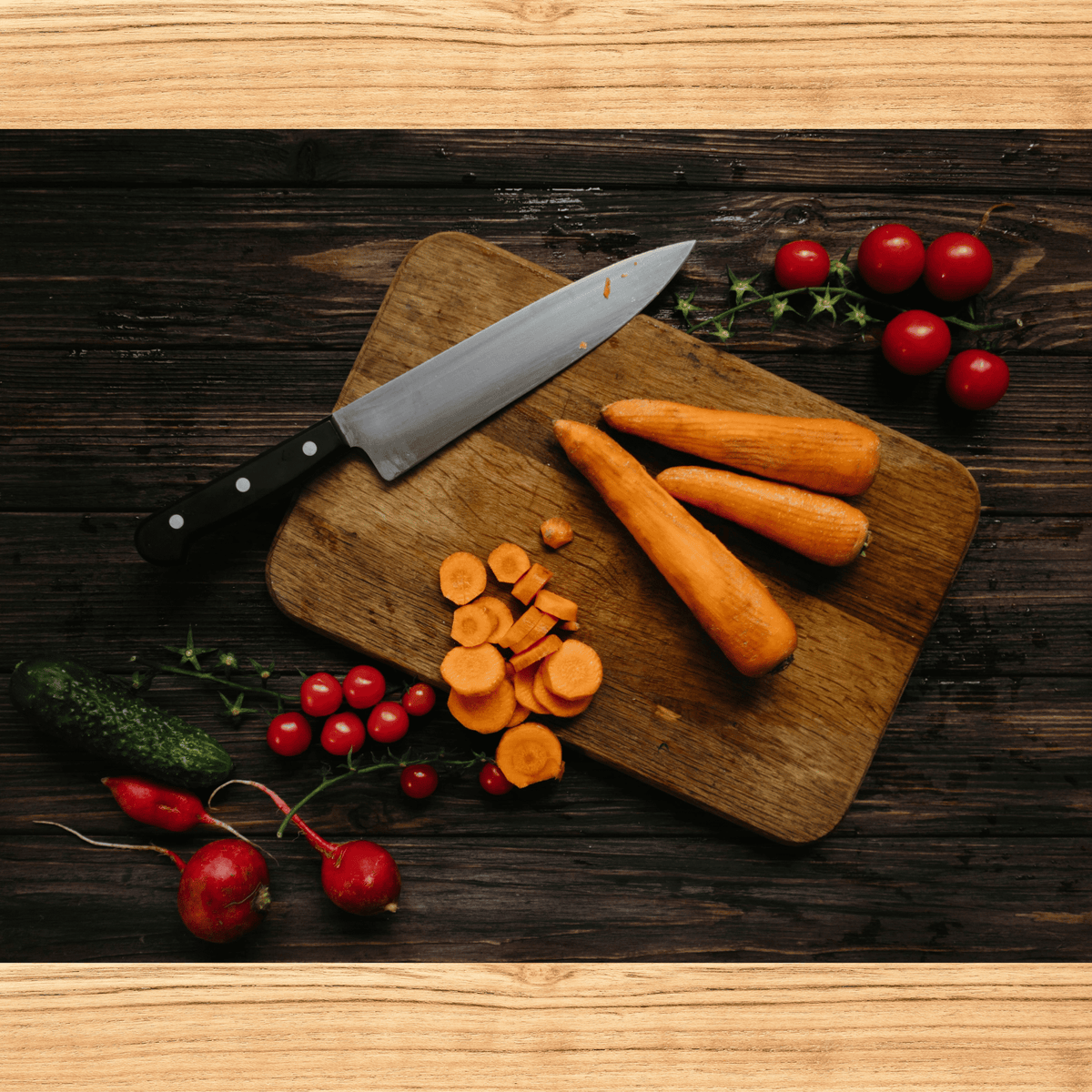 Set Planche et service noyer_pièce de bois