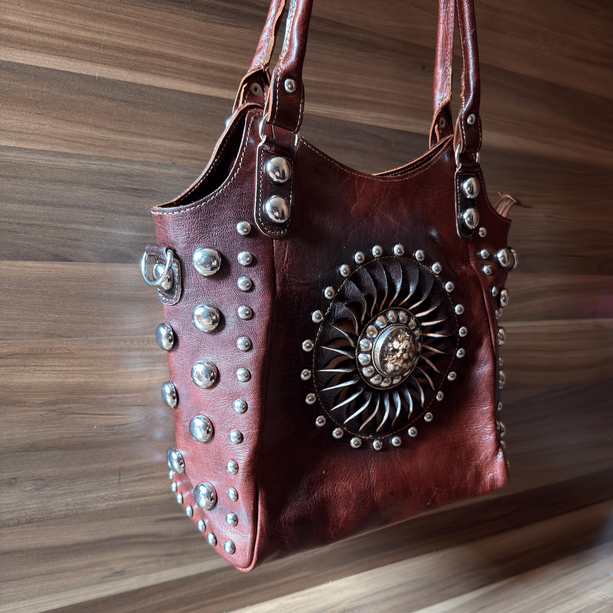 Leather Tote Bag Moonlight