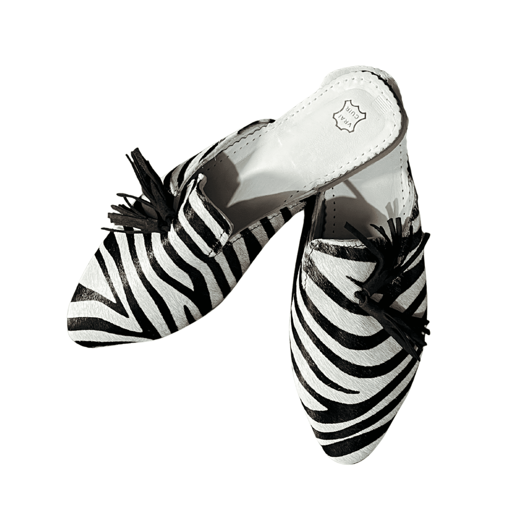 Slippers Zebra_Moroccan slippers