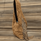 Suede Tote Bag Khaki_suede tote bag