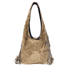 Suede Tote Bag Khaki_suede tote bag