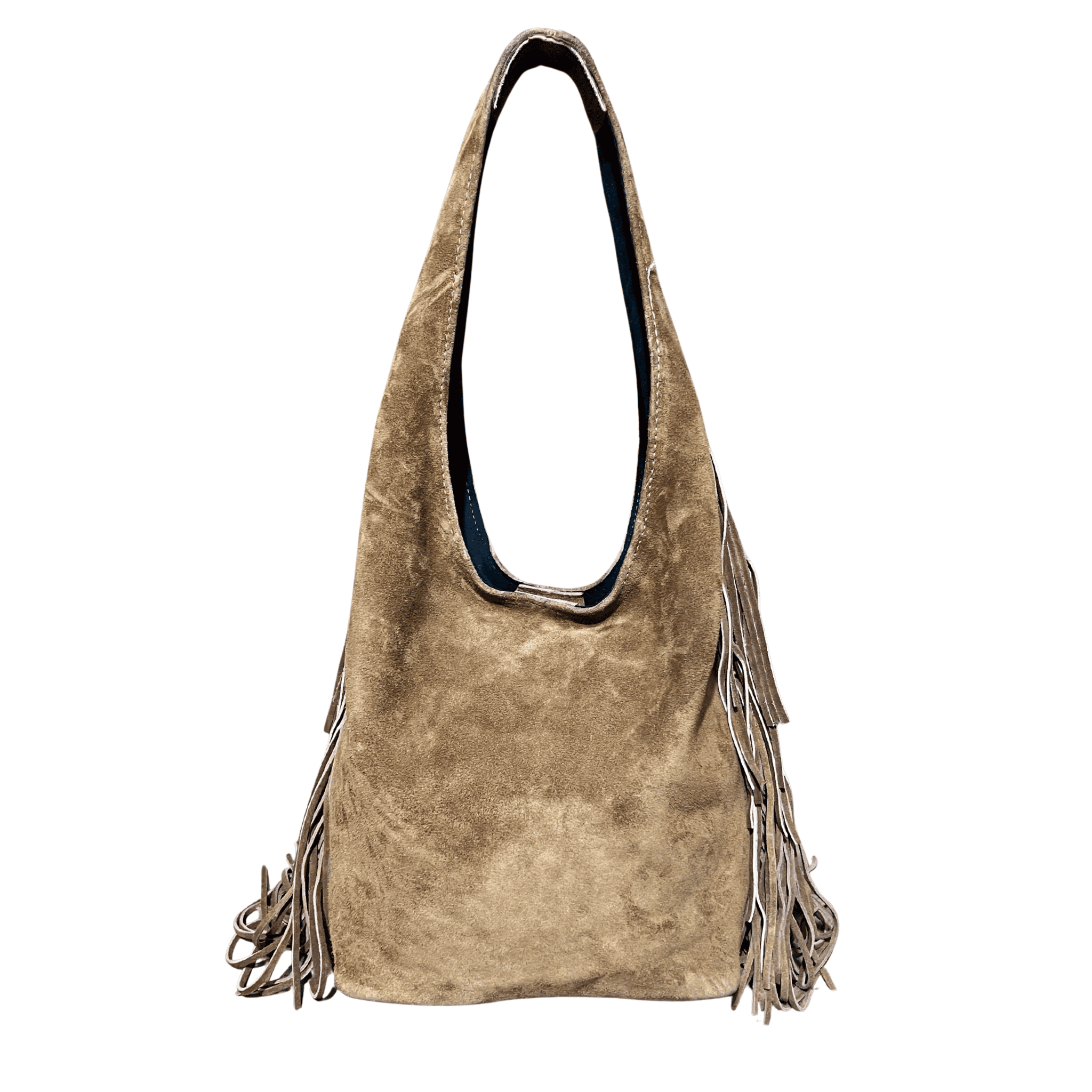 Suede Tote Bag Khaki_suede tote bag