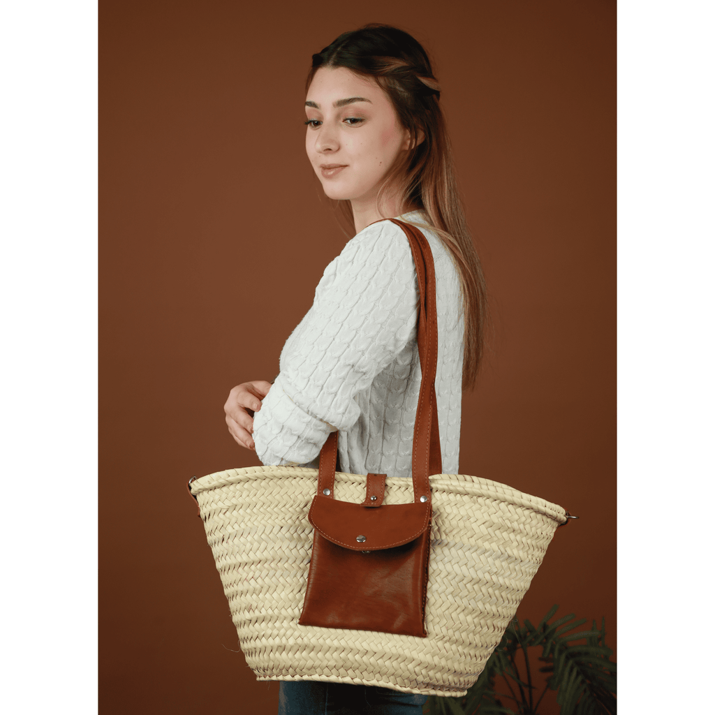 Wicker Bag Pocket line_beach bag