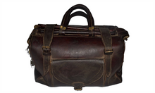 Load image into Gallery viewer, sac du cuir ancien avec bar en bois
