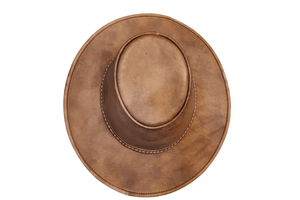 chapeau cuir artisanal