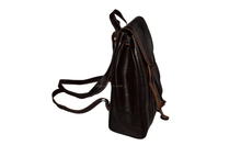 Load image into Gallery viewer, petit sac a dos du cuir noir