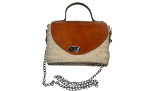 Load image into Gallery viewer, sac du raphia couverture cuir