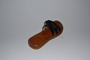 sandales artisanales noir pour femme