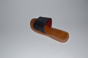 sandales cuir artisanal noir